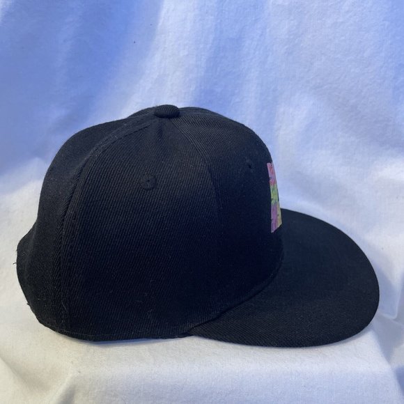 Roblox Blocky Square Youth Black Snapback Gaming Anime Cartoon Hat Cap Adjustabl - Picture 7 of 12